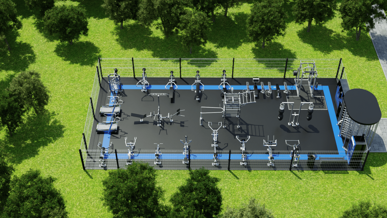 Parc complet de musculation fitness en inox durabilité et innovation au service des professionnels