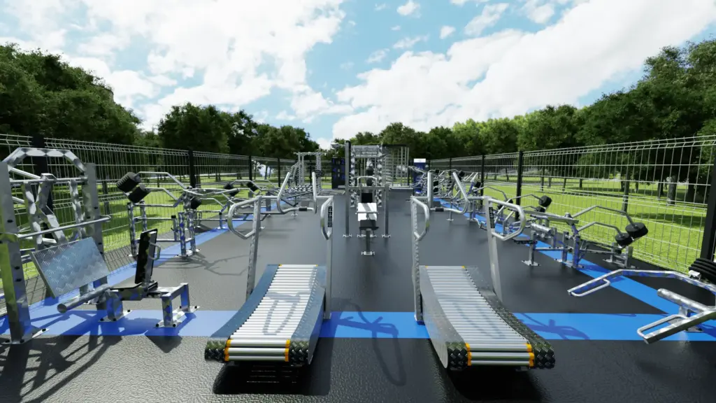 parcs complets de musculation en inox