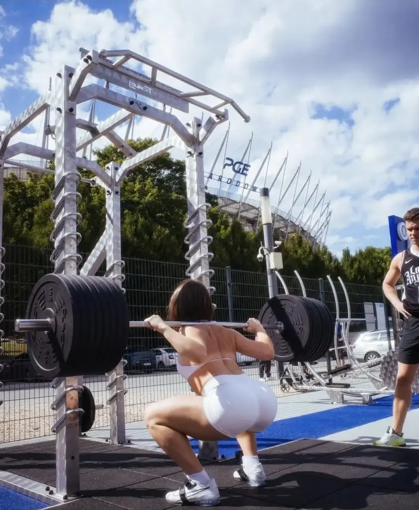 Power Rack Musculation Extérieur en Inox Olympic