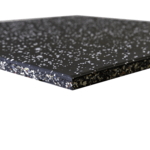 Dalle Caoutchouc Premium 20mm Noir-Blanc - 50x50cm (par 4) avec connecteurs