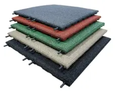 Dalle en Caoutchouc 50x50x3cm Couleur Grise