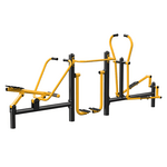 Station Fitness Extérieure Compacte 3-en-1 - Coureur, Aviron, Orbitreck