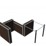 BackSmall Zigzag Parkour Wall 1M-P03 – Module Compact et Polyvalent pour l’Entraînement Parkour