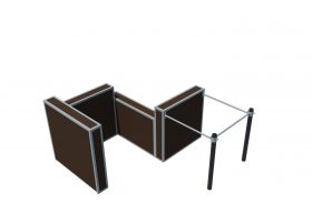 BackSmall Zigzag Parkour Wall 1M-P03 – Module Compact et Polyvalent pour l’Entraînement Parkour