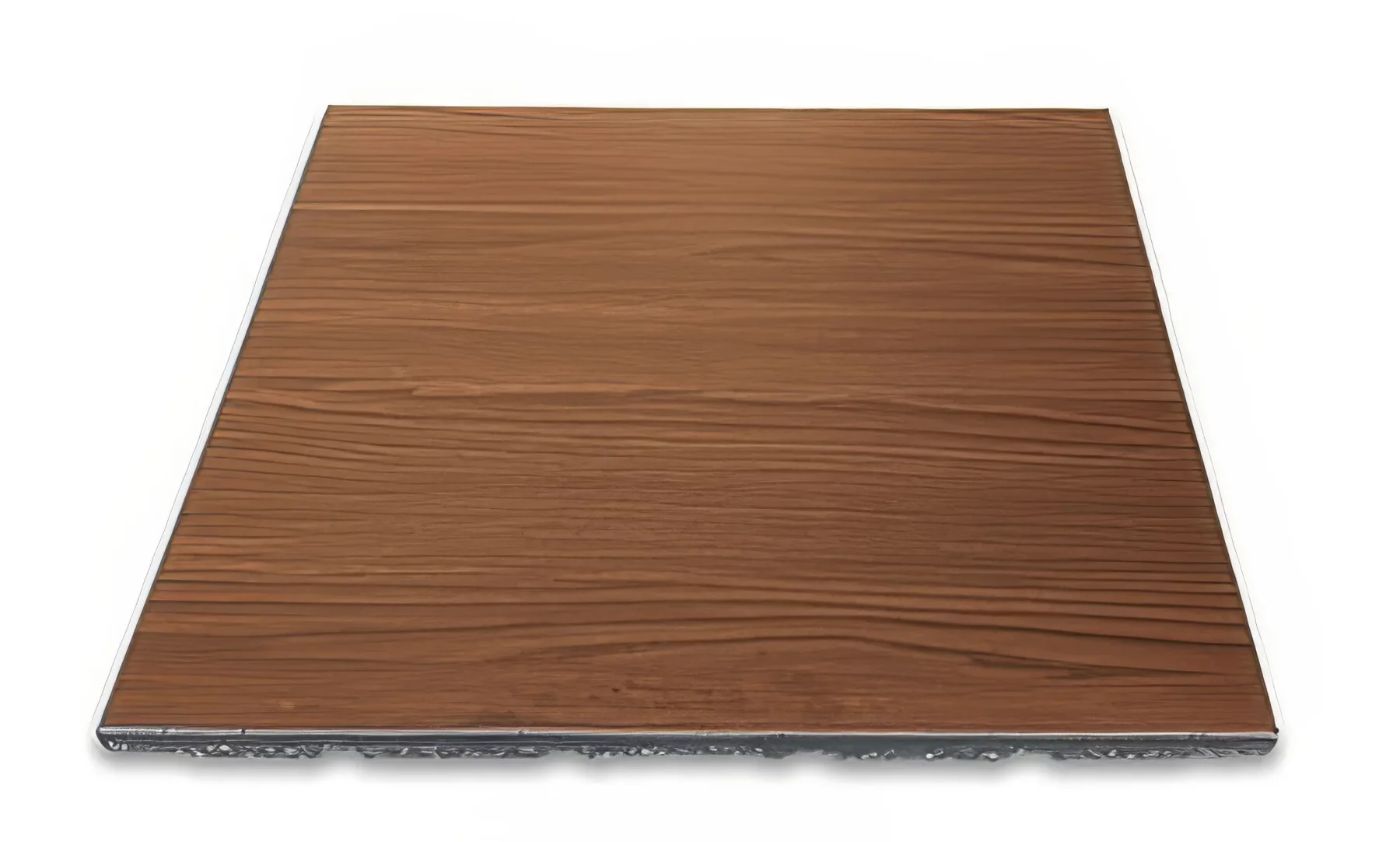 Dalle amortissante imitation bois chêne foncé 20 mm 100×100 cm — revêtement sol caoutchouc haute qualité pour salle de sport, home-gym ou zone musculation, antidérapante, amortissante et durable