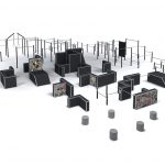 Parkour Park Urban Jungle 1M-P12 – Parcours XXL - Équipements, Modules et Structures Certifiés EN 16899 & EN 1176