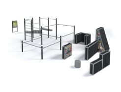Parkour Set Adept 1M-P08 – Parcours Parkour Complet et Sécurisé, Conforme EN 16899 & EN 1176