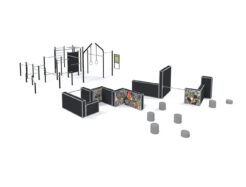 Parkour Set Multi Style 1M-P11 – Parcours XXL et Sécurisé - Équipements, Modules et Structures Certifiés EN 16899 & EN 1176