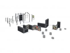 Parkour Set Multi Style 1M-P11 – Parcours XXL et Sécurisé - Équipements, Modules et Structures Certifiés EN 16899 & EN 1176