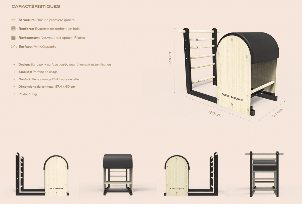 Ladder Barrel Pilates – Gravissez force et souplesse avec élégance - Bodytone