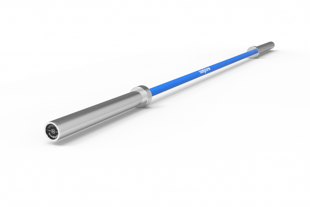 Barre Olympique d'haltérophilie et musculation Bleue 20 kg Bodytone