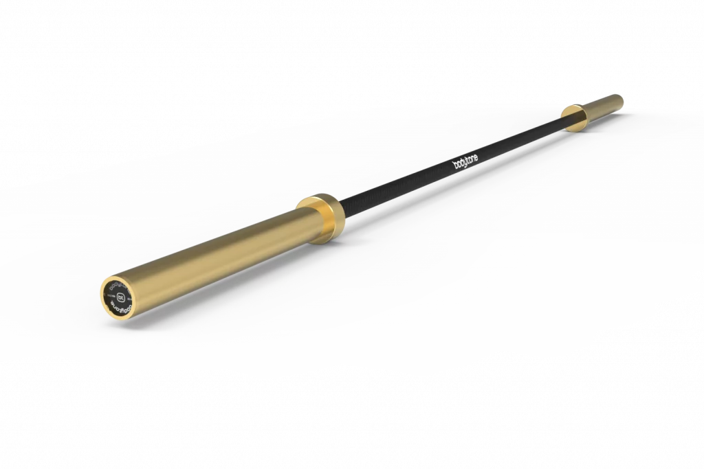 Barre Olympique d'haltérophilie et musculation Dorée 20 kg Bodytone