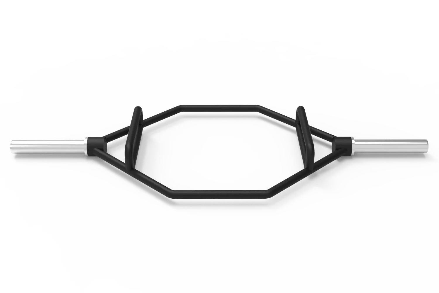 Trap Barre Olympique Hexagonale Noire Black – HEX BAR 1500 mm – 25 kg - Bodytone