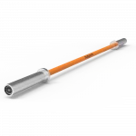 Barre olympique orange Bodytone Orange Sun 150 cm 12 kg — barre de musculation professionnelle pour soulevés, squats, entraînements force et fitness intensif, home-gym ou salle de sport