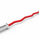 Barre olympique rouge Red Pow-Z Bodytone 120 cm 10 kg — barre de musculation professionnelle pour développé, squats, entraînements force, home-gym ou salle de sport