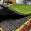 dalle caoutchouc avec gazon synthétique 100 x 100 x 2,5 cm – revêtement
