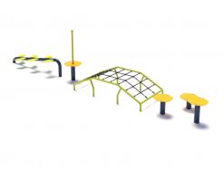 set parcours sportif ninja enfant – active play set p5004
