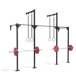 Cage murale CrossFit modèle 4 (430 cm × 118 cm) en acier renforcé, station musculation et functional training pour salle de sport ou box, idéale pour tractions, dips, squat et entraînement intensif