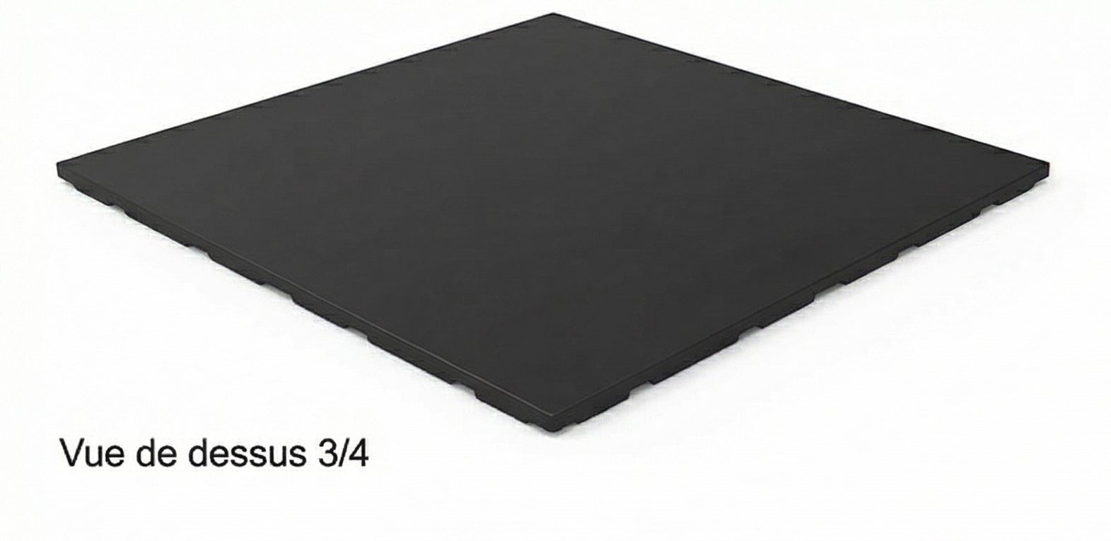 dalle de sol professionnelle 20 mm – caoutchouc haute densité à finition lisse bodytone pro flow mat