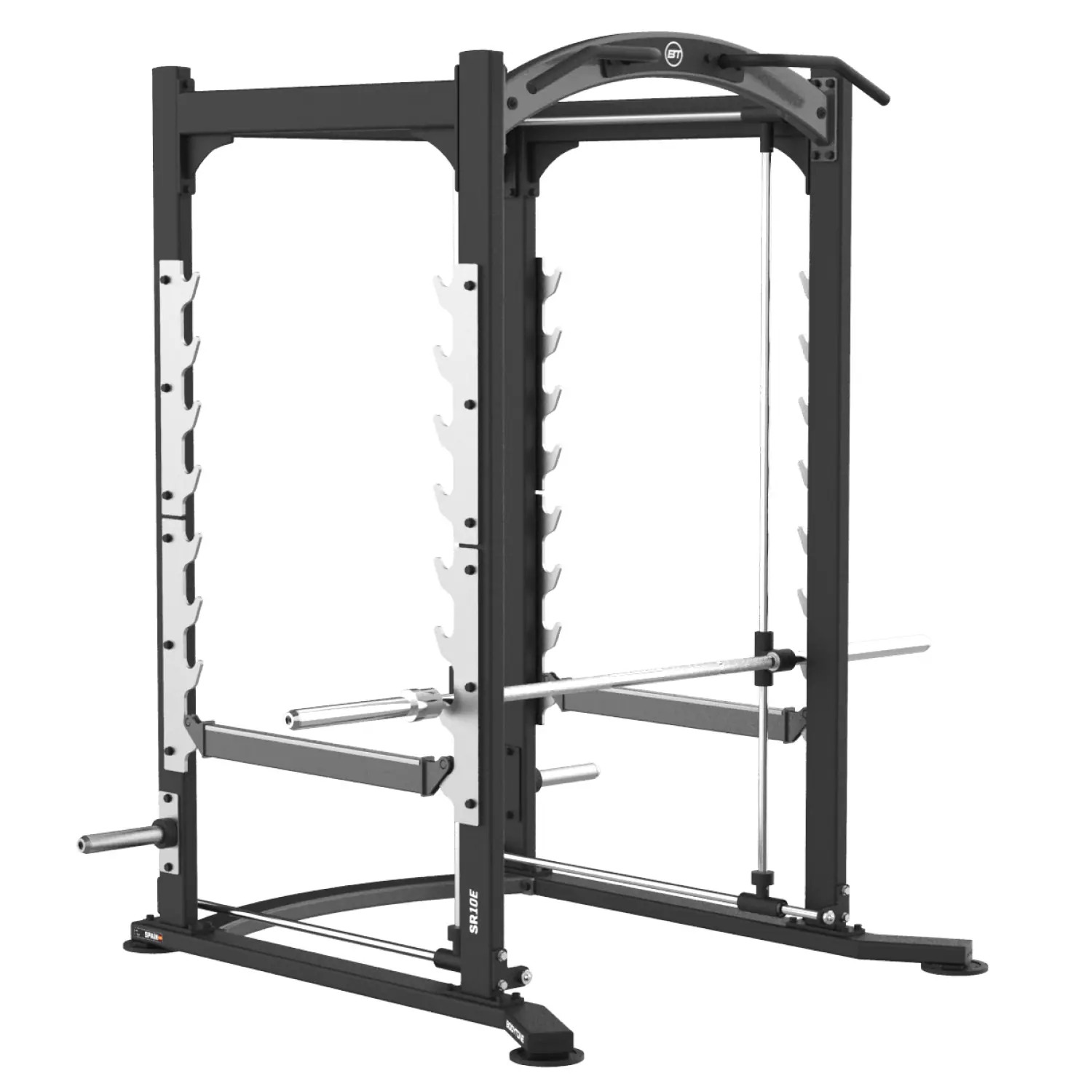 Squat Rack Smith Machine Bodytone SR10P 3D — rack de musculation en acier haute résistance, machine guidée pour squats, développés, tractions et exercices complets, station professionnelle pour salle de sport / club fitness
