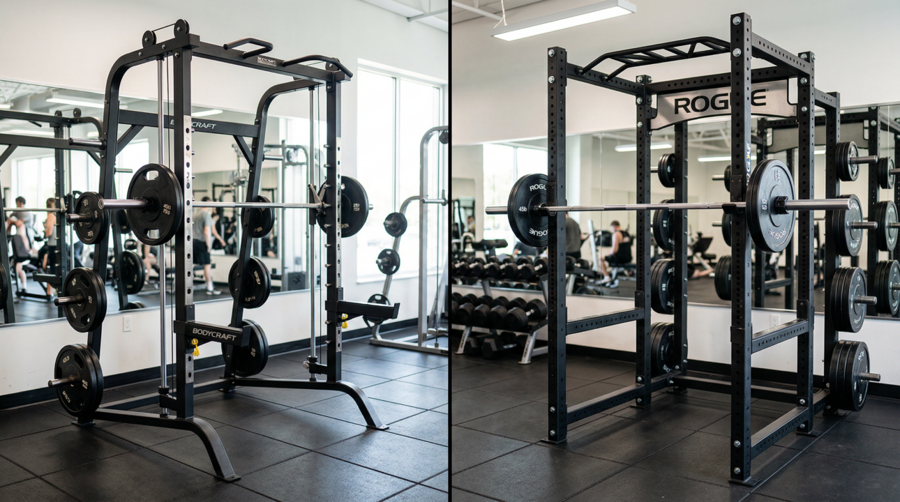 Comparatif Smith Machine versus Power Rack en salle de sport