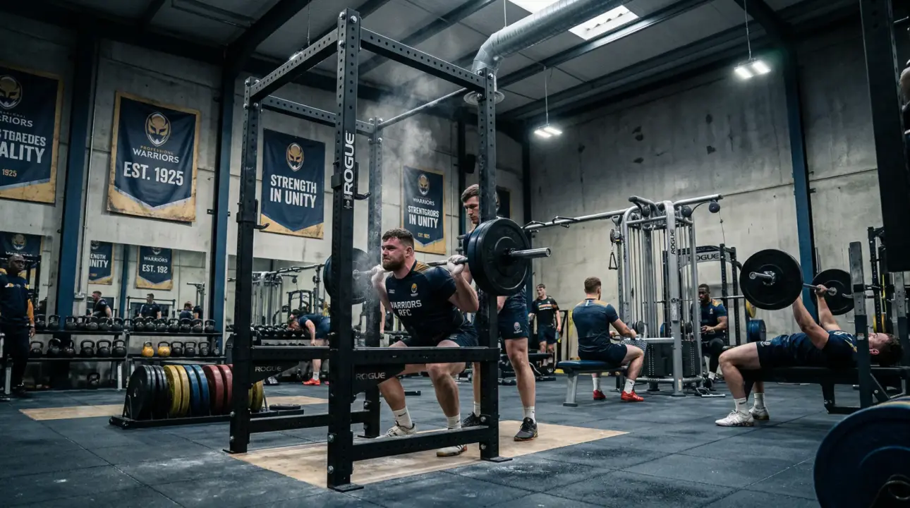 Salle de musculation équipée dans un club sportif professionnel