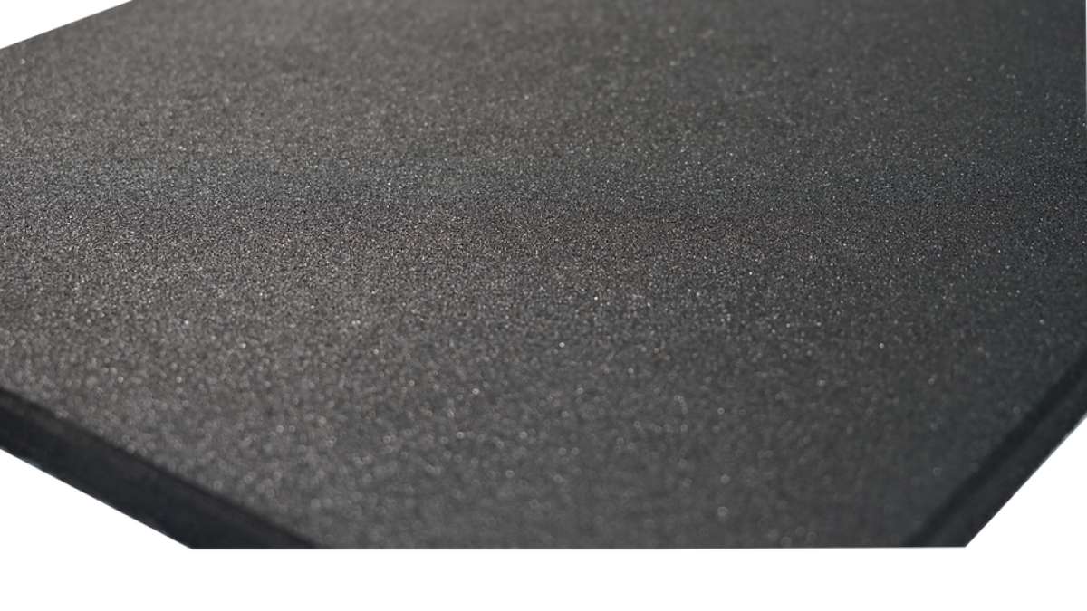 Surface texturée grise foncée avec grain fin.