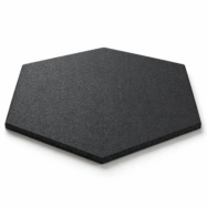 Dalle hexagonale noire texturée pour sol