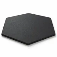 Dalle hexagonale noire texturée pour sol