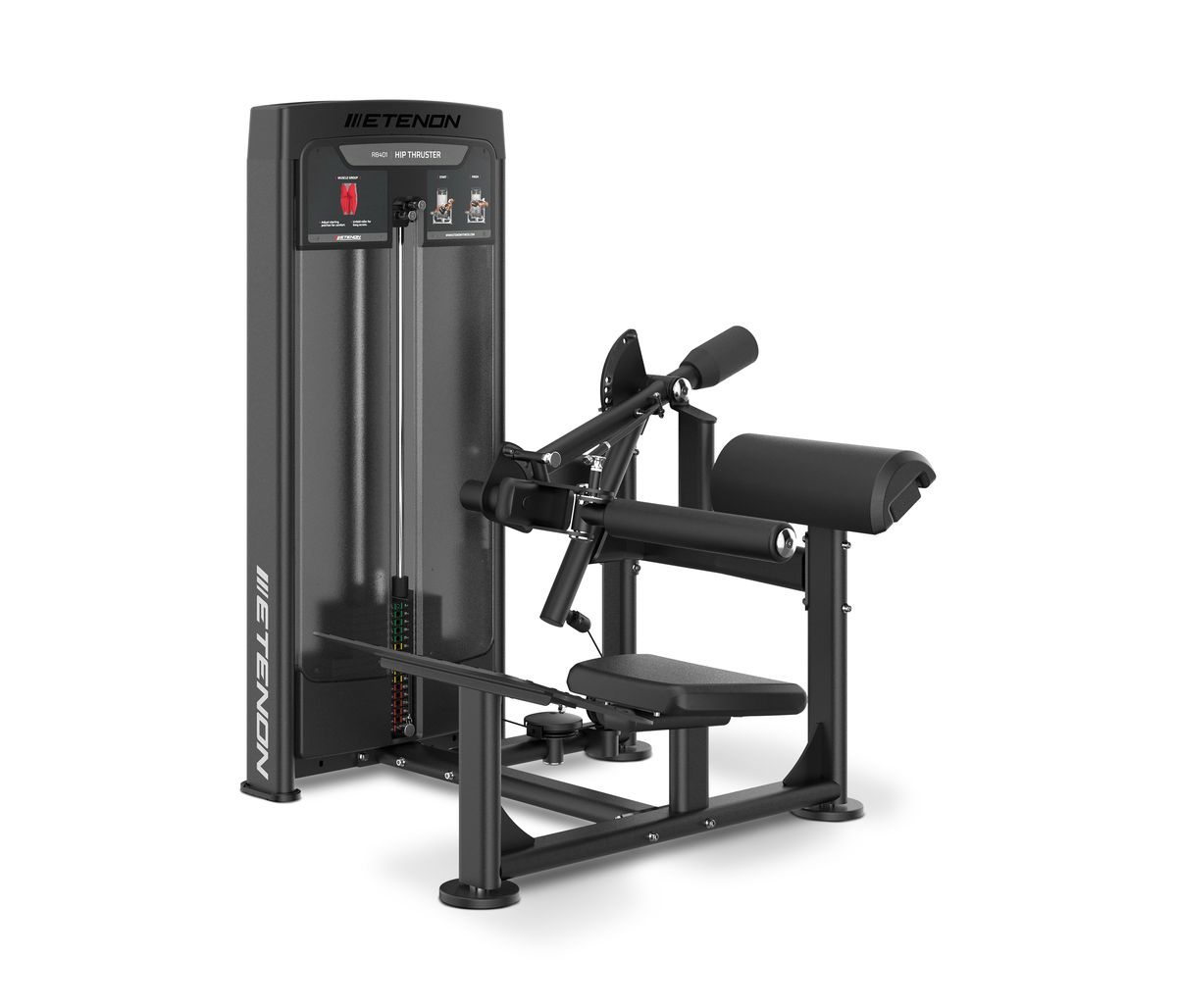 Machine de musculation Etenon Hip Thruster noire