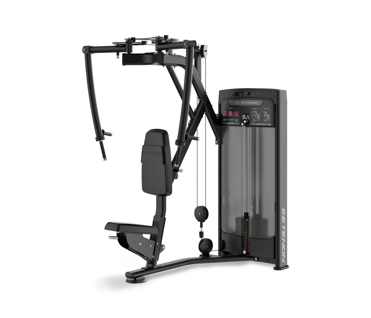 machine butterfly pec deck + rear delt etenon r8103 — Écartés pectoraux et reverse pec deck, sélectorisée