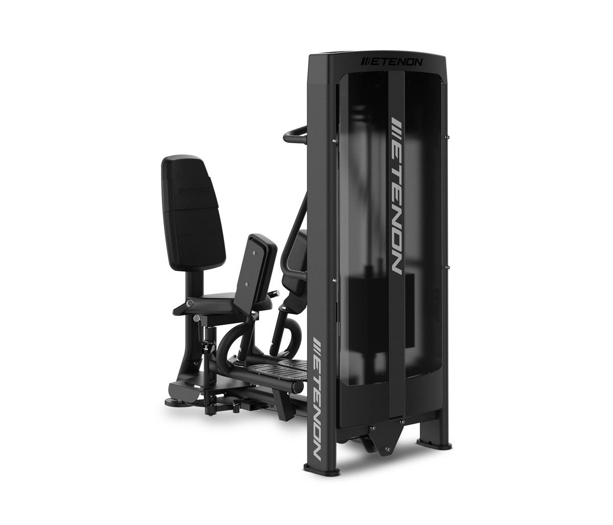 machine dual abducteur / adducteur etenon r8505 — fessiers, adducteurs, dossier 105°, supports pivotants