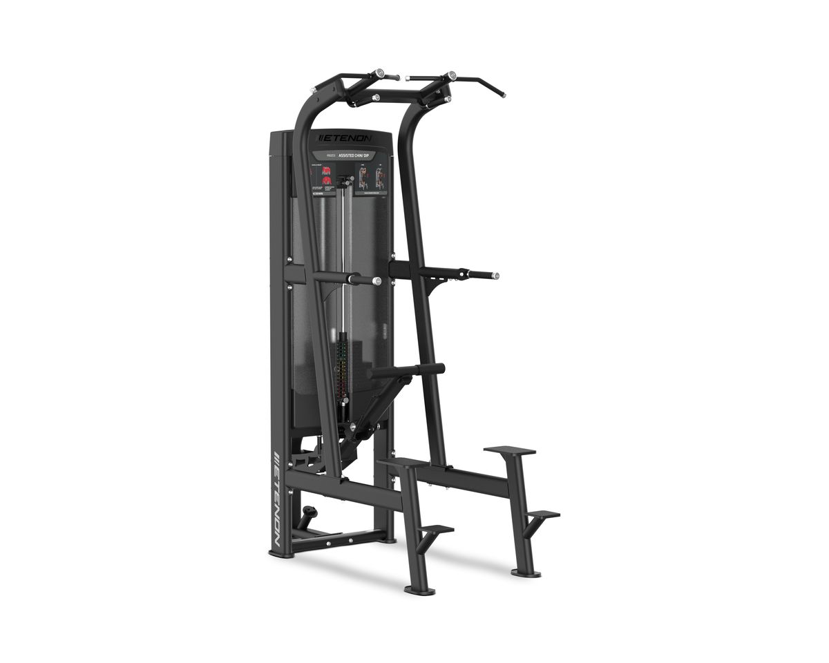 IETENON machine à tractions et dips assistés noire