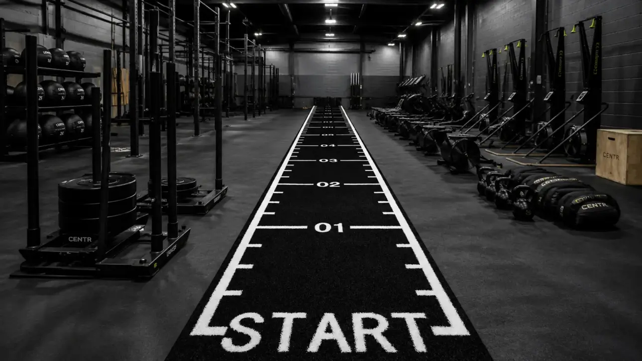 piste de course gazon synthétique les 3 dimensions essentielles pour vos sled push en hyrox et crossfit selon notre expert