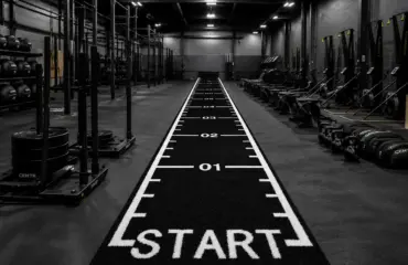 piste de course gazon synthétique les 3 dimensions essentielles pour vos sled push en hyrox et crossfit selon notre expert