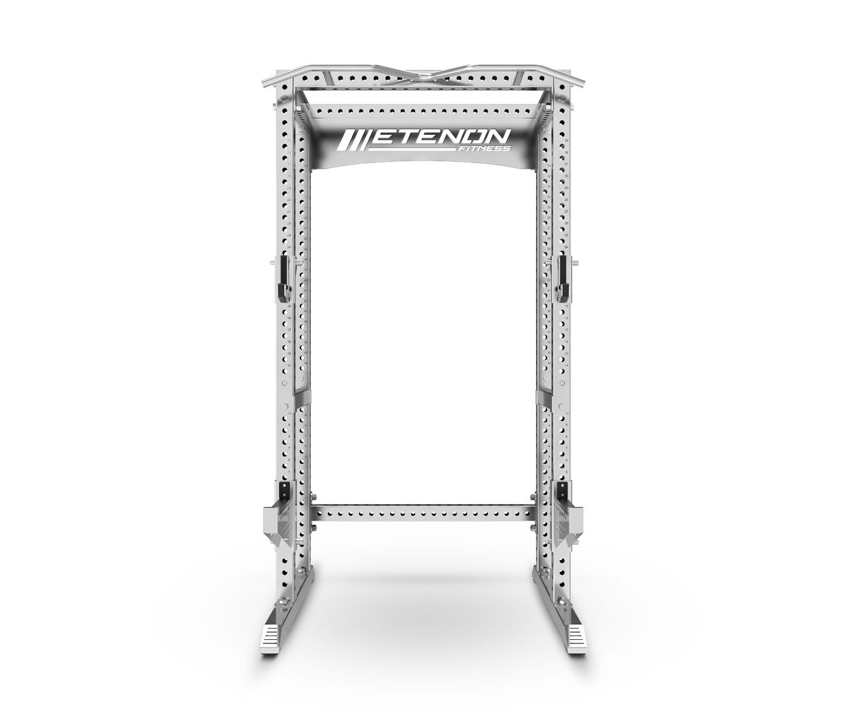 Cage à squat robuste ETENON FITNESS en argent.