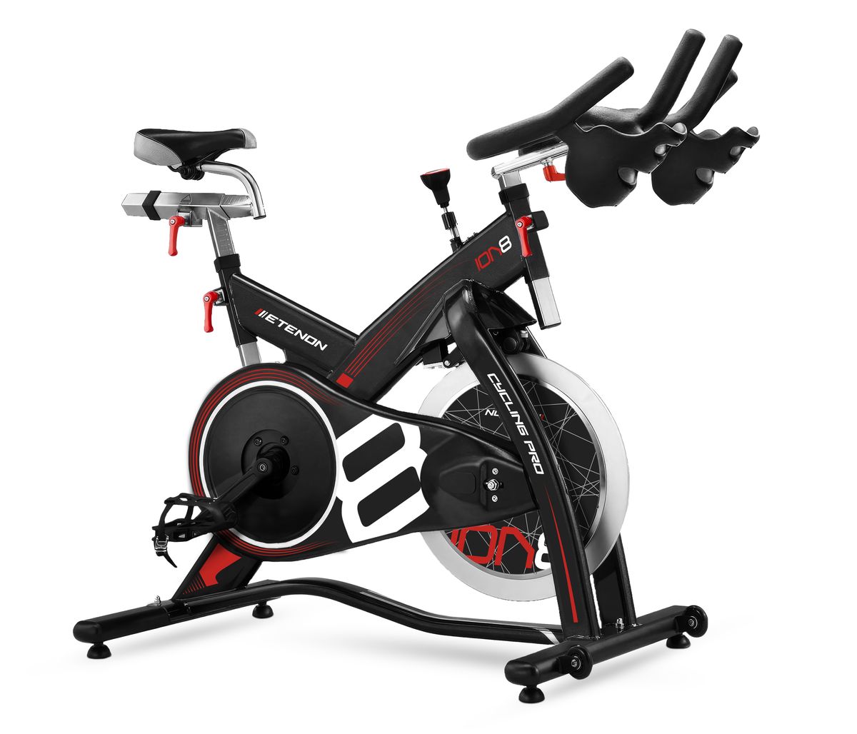 spinning etenon ion8 (pro80) magnétique — vélo de cycling indoor pro connecté, console zwift/kinomap incluse