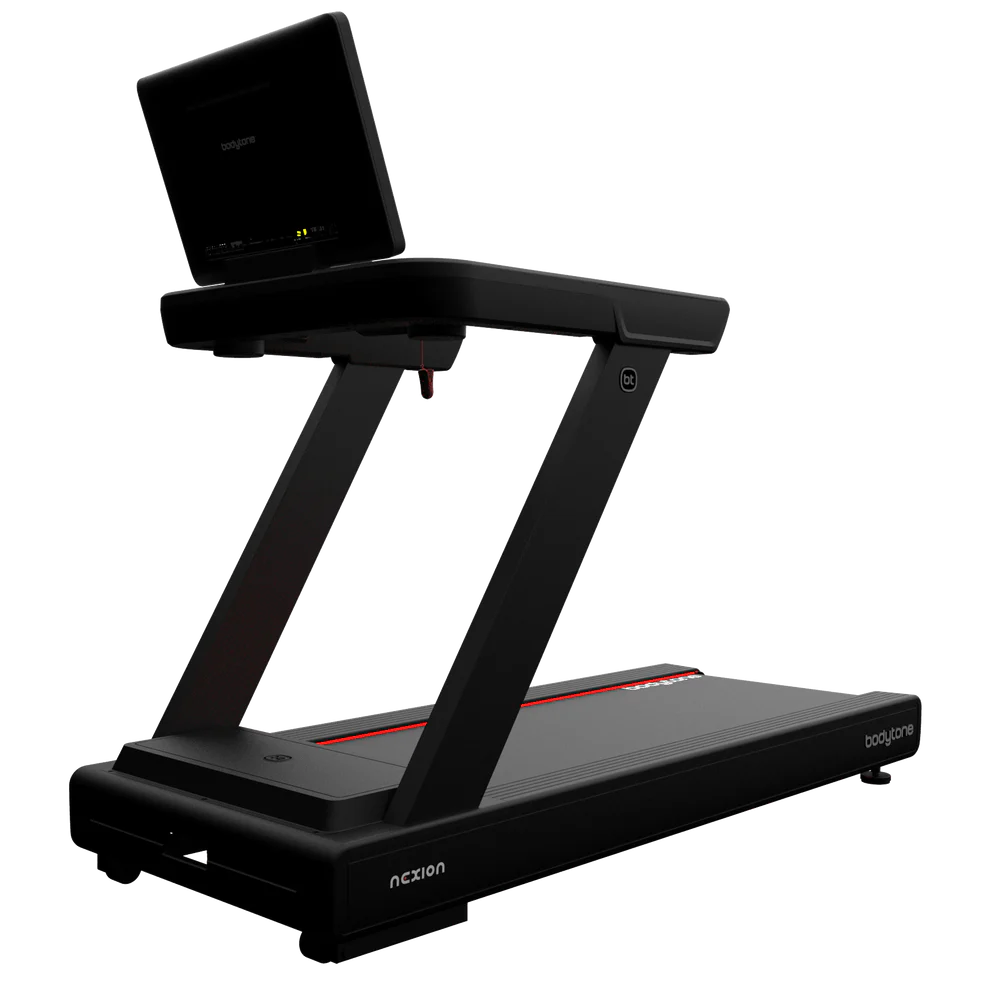 Tapis de course Bodytone Nexion noir moderne avec écran