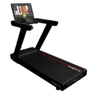 Tapis de course Bodytone noir avec écran tactile connecté.