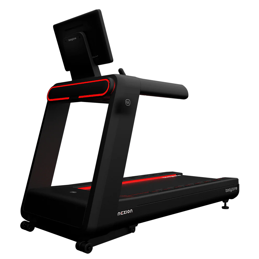 Tapis de course noir Bodytone Nexion avec éclairage rouge