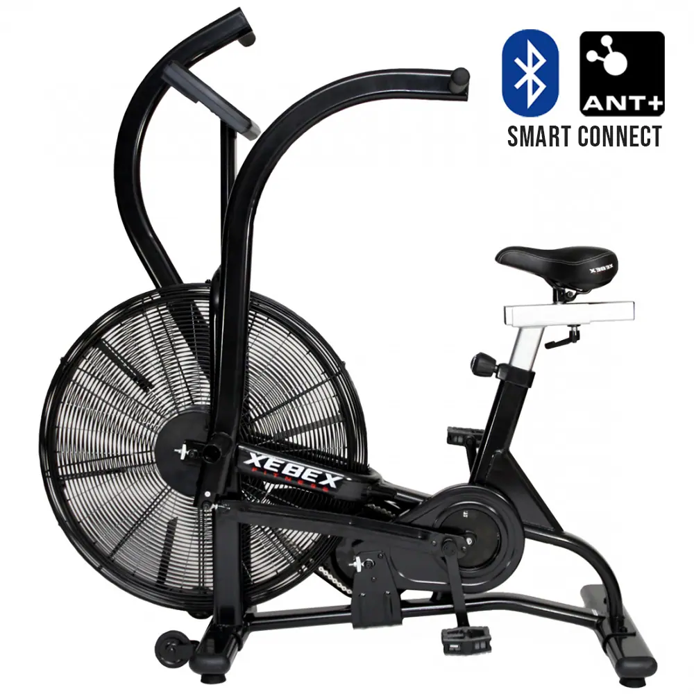 Vélo à air XEBEX Fitness noir avec connectivité intelligente