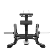 Appareil de musculation noir pour les fessiers et ischio-jambiers.