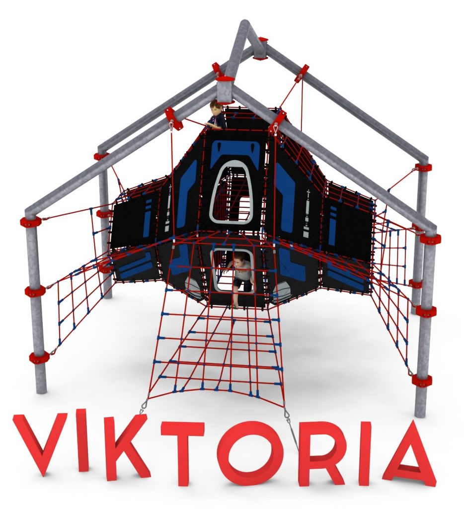 structure de jeu en corde viktoria aire de jeux exterieure