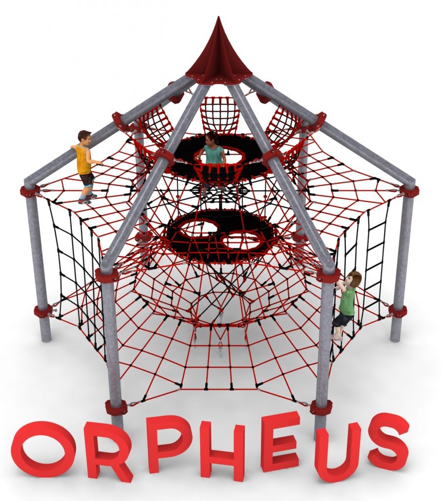 structure de jeu en corde orpheus aire de jeux exterieure