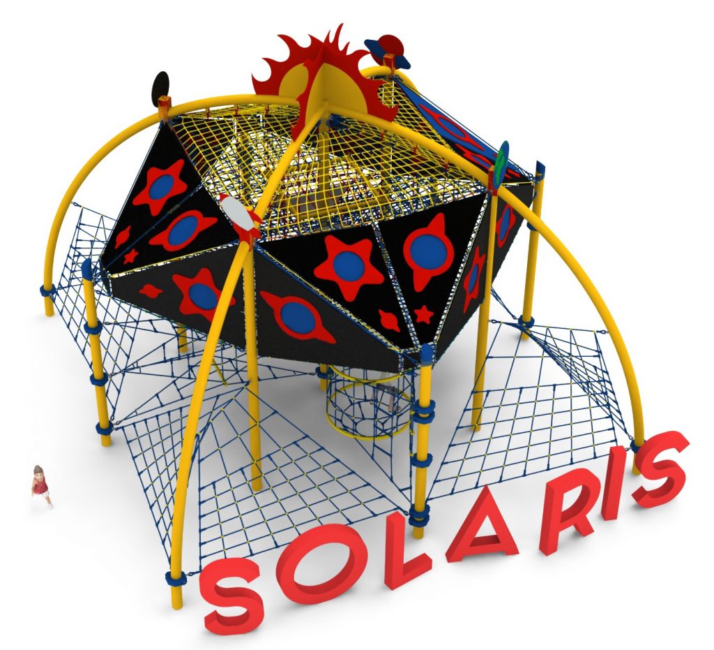 structure de jeu en corde solaris aire de jeux exterieure