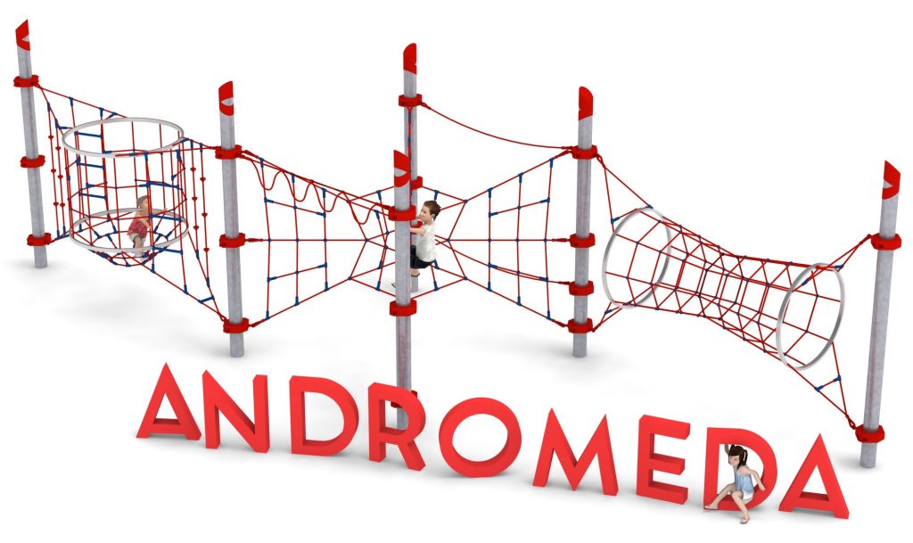 structure de jeu en corde andromeda aire de jeux exterieure