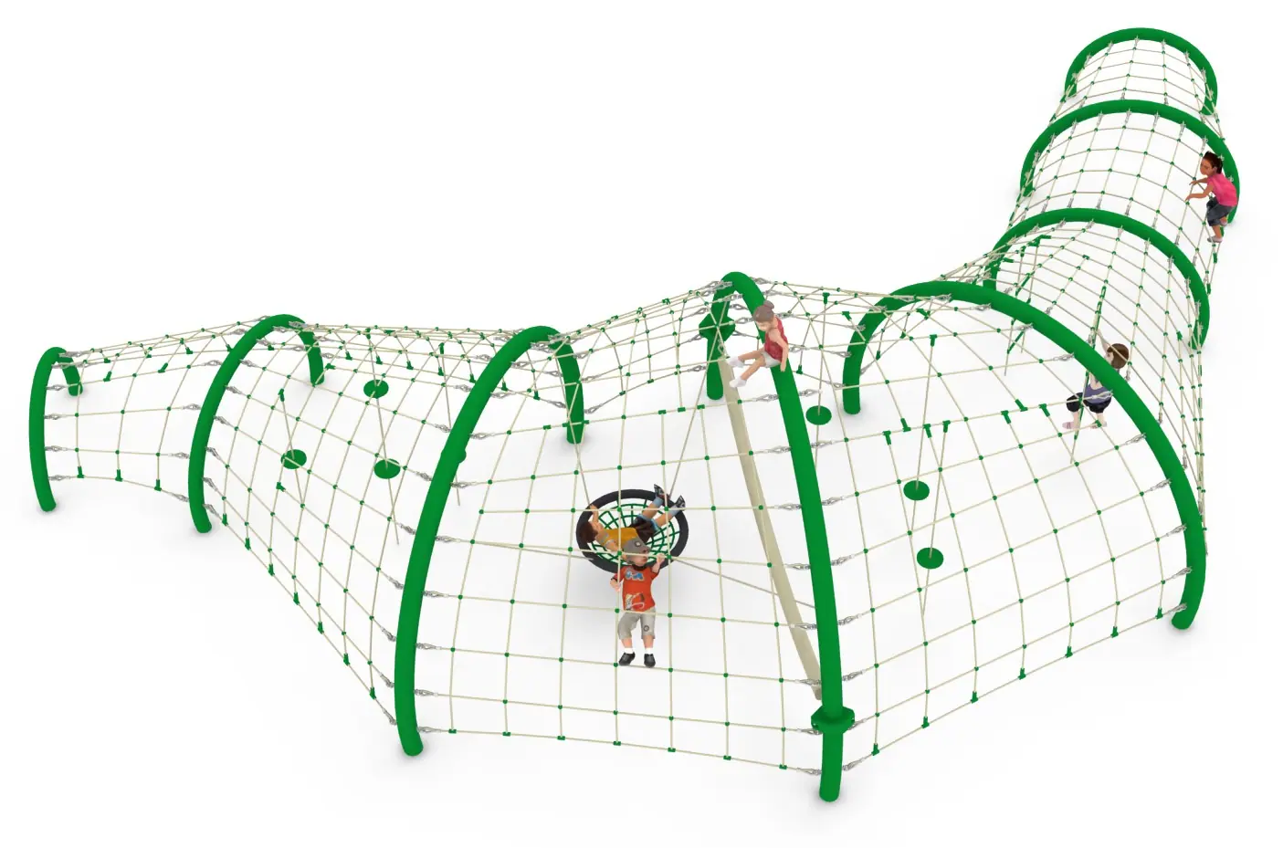 Asian Dragon - Themed Rope Play Structure