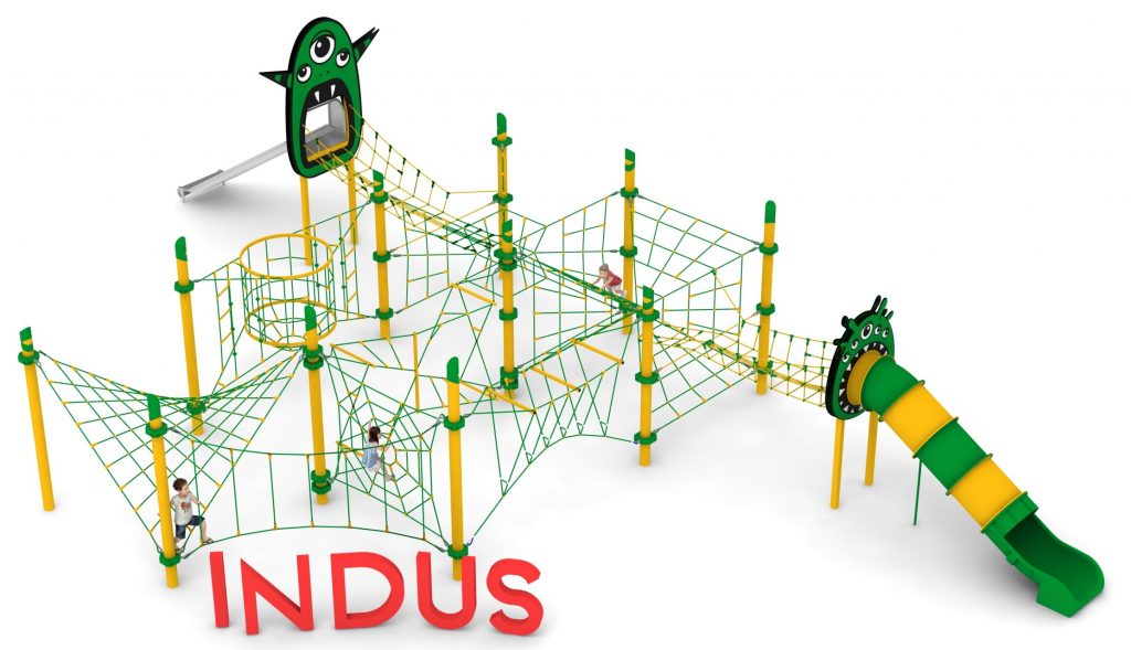structure de jeu en corde indus aire de jeux exterieure