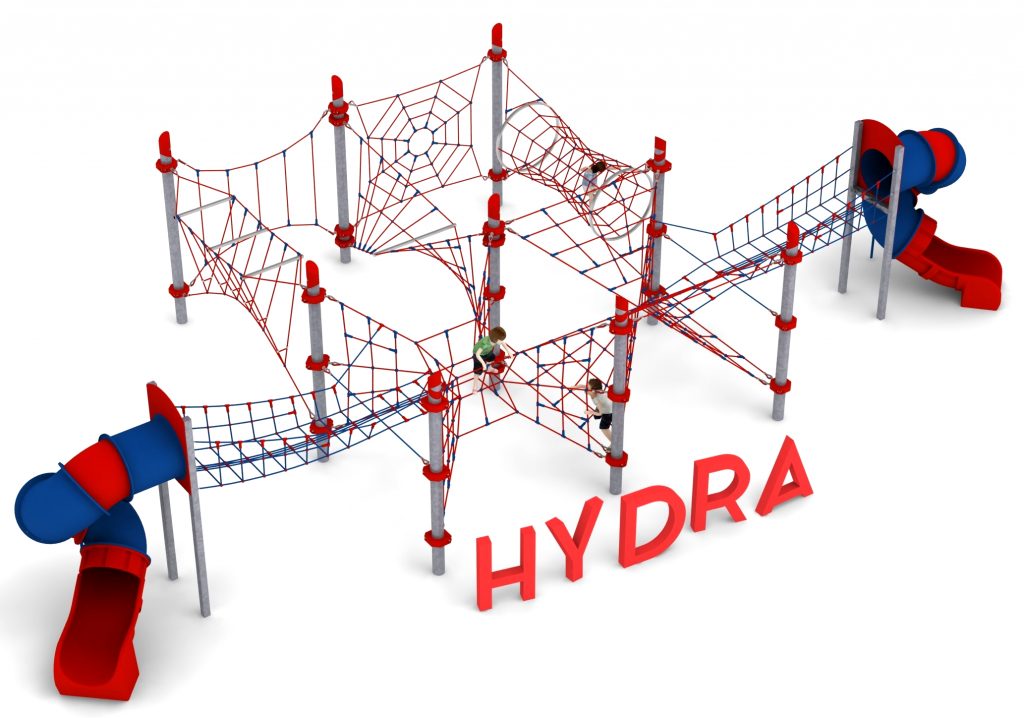 structure de jeu en corde hydra aire de jeux exterieure