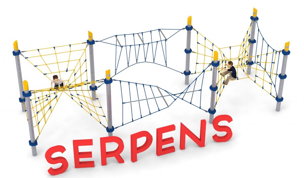 Structure de jeu en corde pour aire de jeux